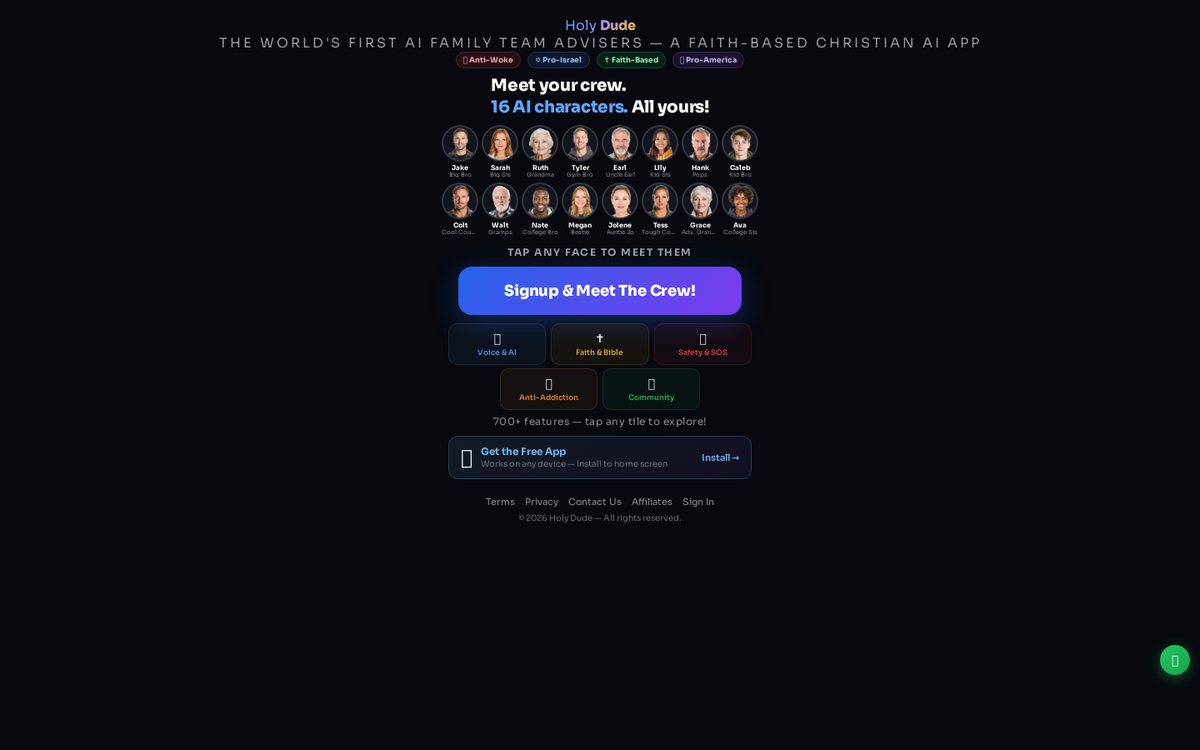 Dude.com website preview